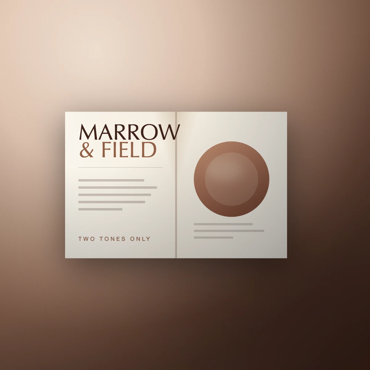 Square study of two overlapping matte material tones.